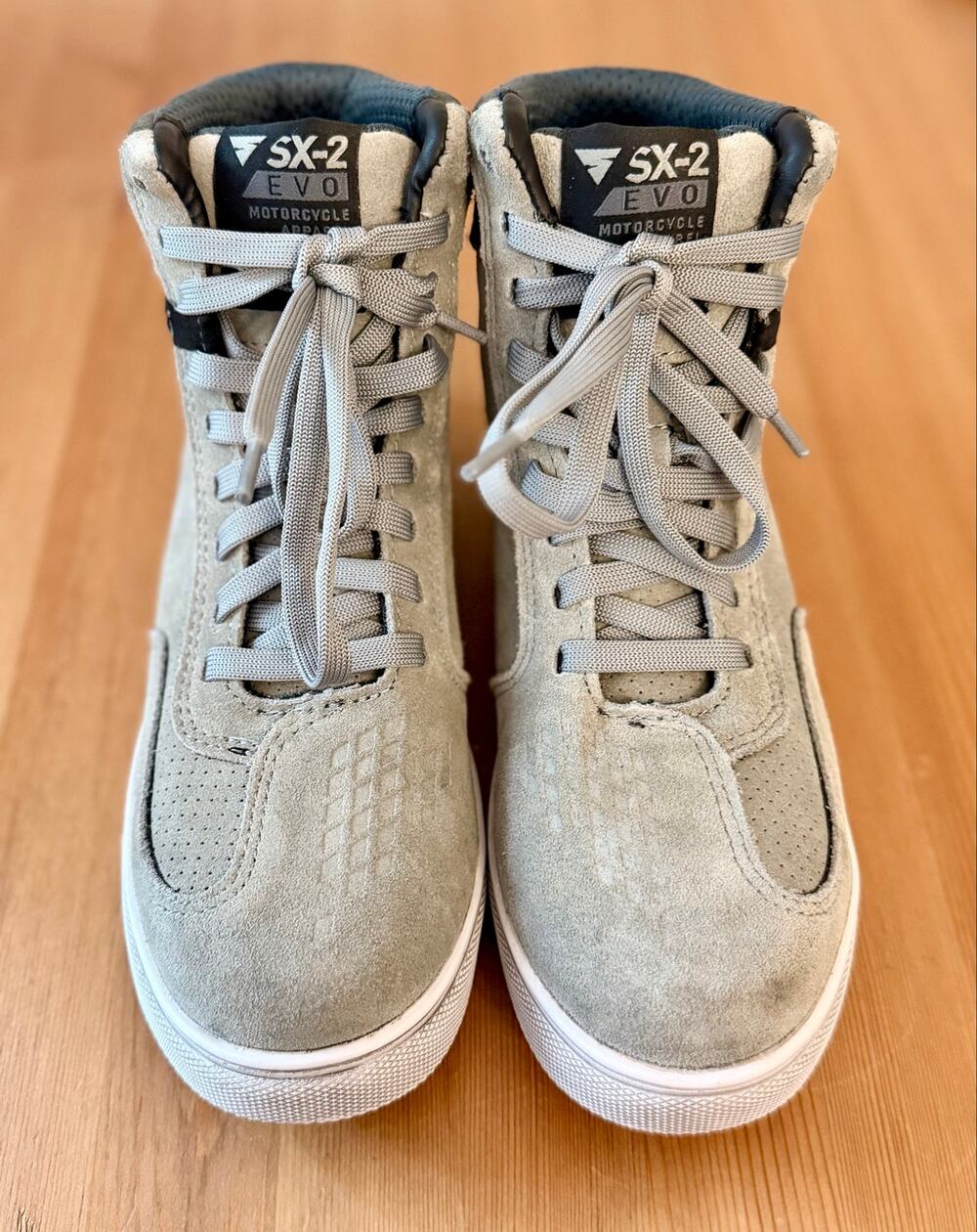 SHIMA SX-2 EVO Lady Motorcycle Riding Sneakers Gray Suede EU 38 US 7